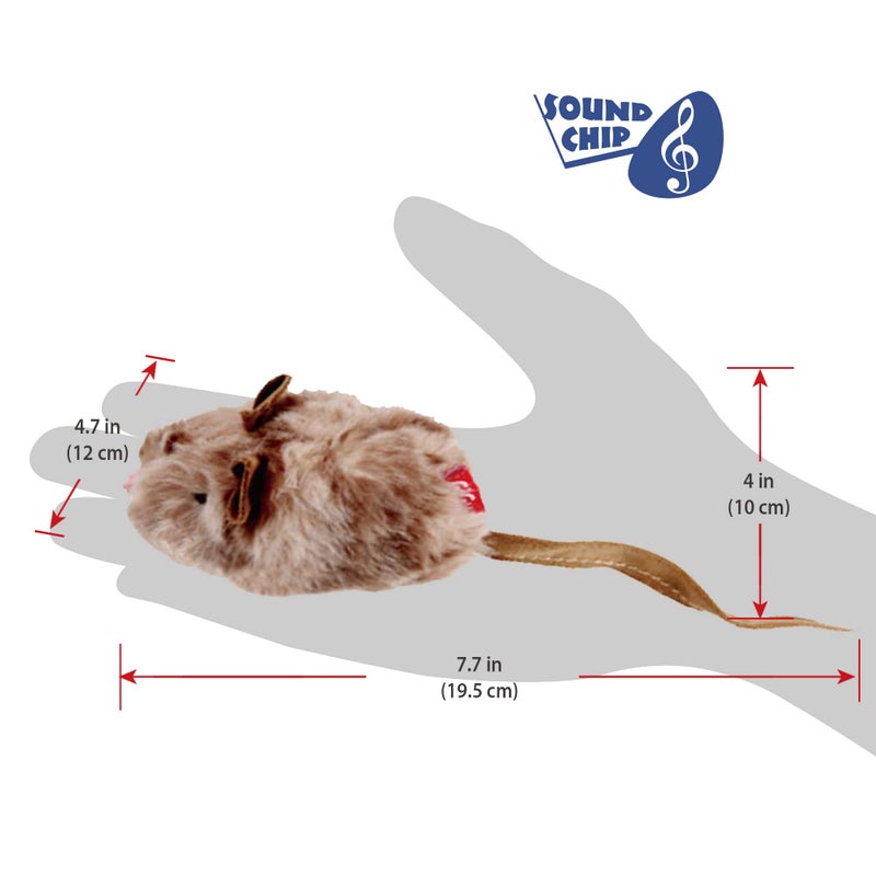 Gigwi Chirpy Cat Squeak Toy - Interactive Mouse Cat Toy with Melody Chaser for Kitten Play and Boredom Relief - Image 2